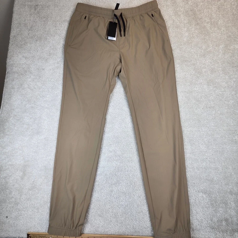 UNRL In-Flex Jogger III Mens L Tall Khaki Performance Pants Active Stretch